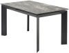 Стол CREMONA 180 KL-176, итальянская керамика, черный каркас