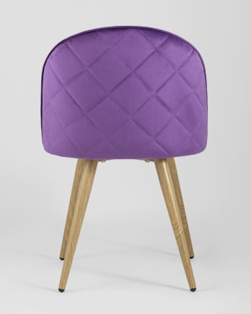 Стул Лион велюр с ромбами лиловый Стул Лион велюр с ромбами лиловый