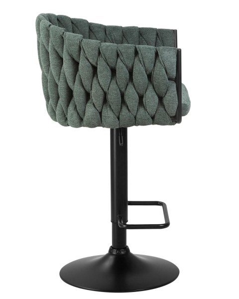 Набор 2 шт Стул барный LEON, зеленая ткань (LAR 275-23)