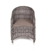 "Равенна" плетеное кресло из искусственного ротанга, графит
