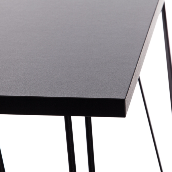 Стол STAR ЛДСП и металл, 110х70х75 см, черный