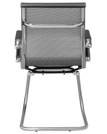 Офисное кресло CODY серый, сетка и металл, твердое сиденье, с подлокотниками