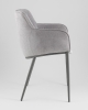 Стул Твигги шенилл серый с серым каркасом