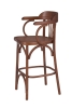 Стул барный 650 Венский твердый средний тон