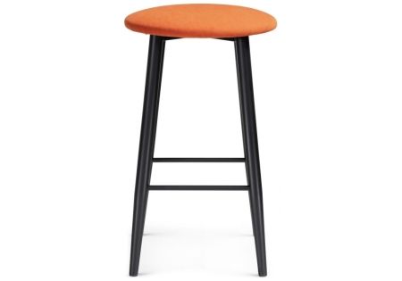 Полубарный стул Гангток катания флам, черный матовый