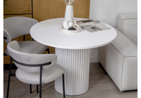 Стол деревянный Барел 90 белый, белый