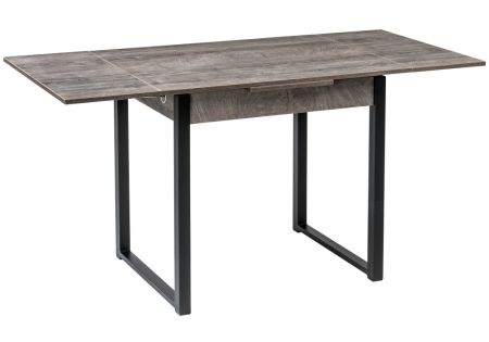 Стол деревянный Форли дуб рошелье, черный матовый