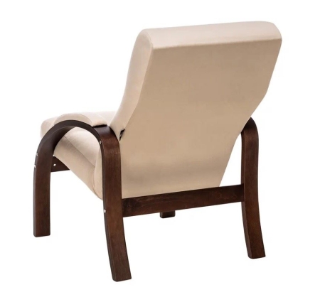 Кресло Лион орех текстура, ткань V 18