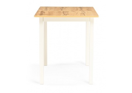 Стол деревянный Аркон 110(130)х68х75 дуб вотан, белый