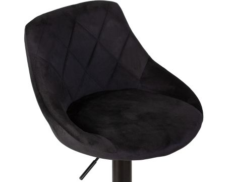 Стул барный LOGAN черный черный велюр MJ9-101
