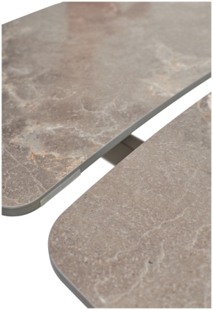 Стол RIVOLI 140 MATT LATTE STONE SOLID CERAMIC, TAUPE
