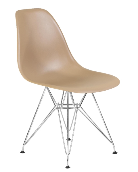 Набор 4 шт Стул обеденный DSR, ножки хром бежевый (GR-03)