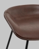 Стул полубарный Фуриоса экокожа коричневый