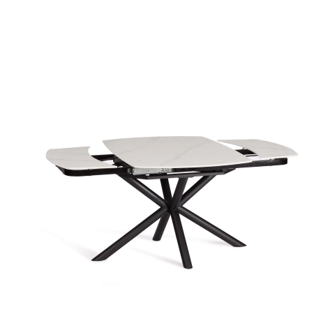 Стол обеденный Winston белый, металл и керамика, прямоугольная столешница