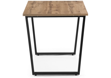 Стол деревянный Лота Лофт 120*25 мм дуб вотан, матовый черный