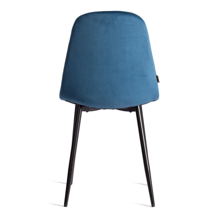 Стул BREEZE (mod. JSC-58) велюр и металл, синий, черный