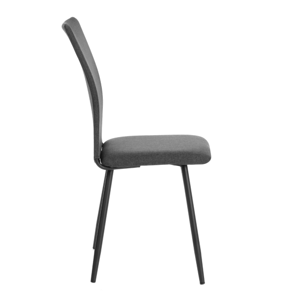 Стул обеденный Bari темно-серая рогожка