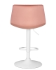 Набор 2 шт Стул барный TAILOR WHITE, пудрово-розовый велюр (MJ9-32)