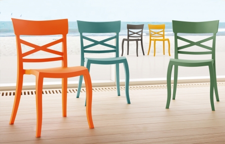 Стул пластиковый PAPATYA XSera-S желтый