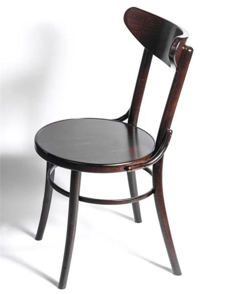 Деревянный стул венский Luna темный орех с твердым сиденьем Деревянный стул венский Luna темный орех с твердым сиденьем