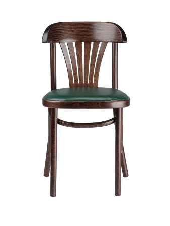 Стул Астра с мягким сиденьем темный тон, экокожа зеленая Стул Астра с мягким сиденьем темный тон, экокожа зеленая