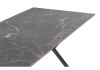 Керамический стол Ворен 180(240)x90 черный кварц, черный