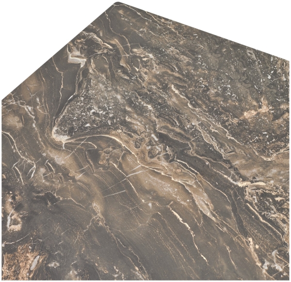 Стол BELLUNO 160 KL-176, итальянская керамика, черный каркас