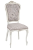 Стул Виконт тон 308 слоновая кость, патина золото, ткань Афитап розовый, компаньон