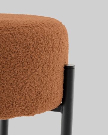 Стул барный Беккет букле терракотовый