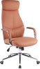 Кресло руководителя Bell экокожа коричневый