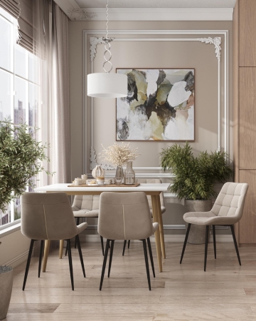 Стул Флекс велюр бежевый