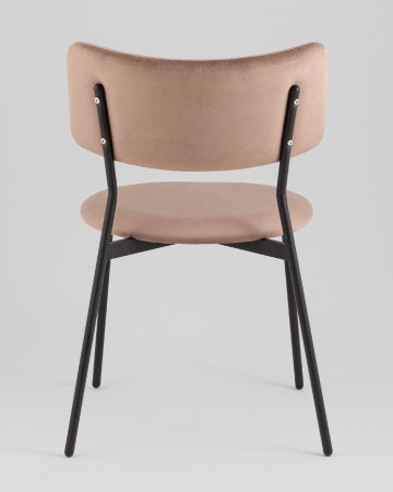 Стул Амелия велюр коричневый