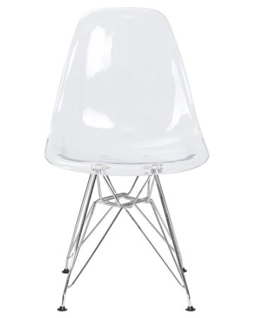 Набор 4 шт Стул обеденный DSR CASPER, ножки хром прозрачный