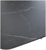 Стол BLANCO 160 MATT BLACK MARBLE SOLID CERAMIC, орех