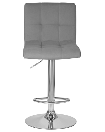 Набор 2 шт Стул барный CANDY, серый велюр (MJ9-75)