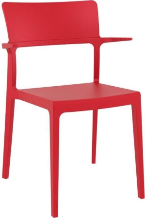 Кресло пластиковое Plus красное