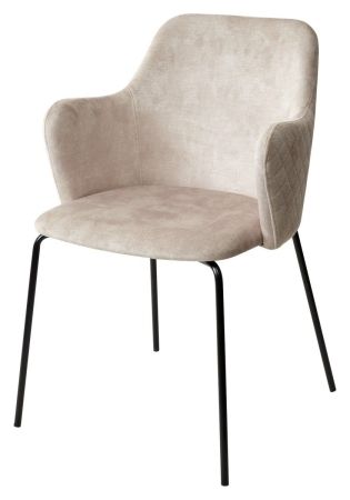 Стул AMARETTO VBP206 античный светло-бежевый, черный каркас
