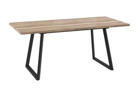 Стол раздвижной Napoli-140 дуб каньон, черный 140/185х85