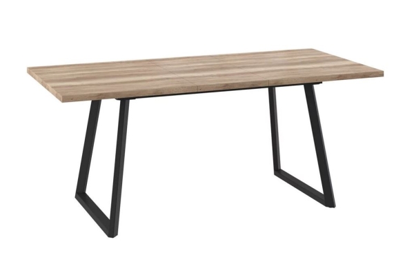 Стол раздвижной Napoli-140 дуб каньон, черный 140/185х85