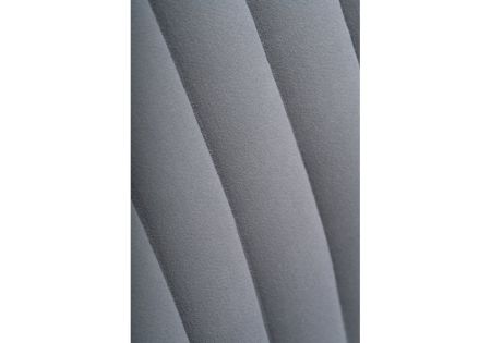 Полубарный стул Седа велюр светло-серый, черный