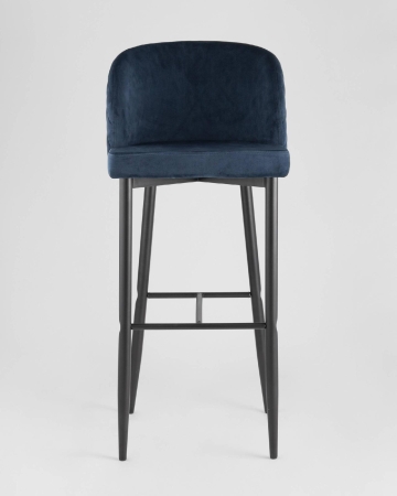 Стул барный Оскар велюр сине-зеленый