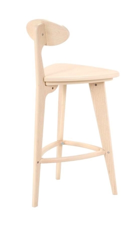 Стул барный 3 ножки прямые дуб