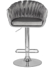 Стул барный MARCEL серый велюр MJ9-75