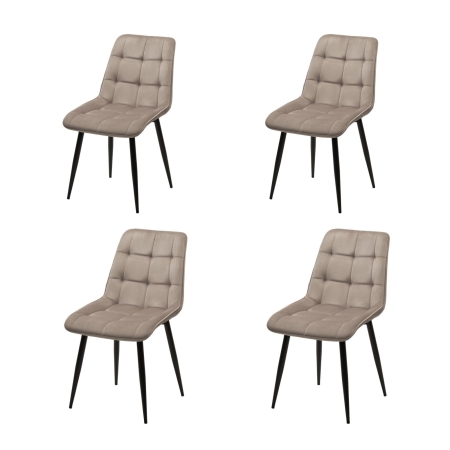 Стул CHIC BLUVEL-40 бежевый, черный каркас