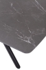 Стол RIVOLI 140 MATT BLACK MARBLE SINTERED STONE, BLACK