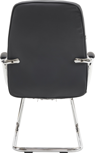 Кресло для посетителей Vesta CF экокожа черный