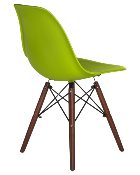 Стул обеденный LMZL-PP623 ножки темный бук сиденья салатовый