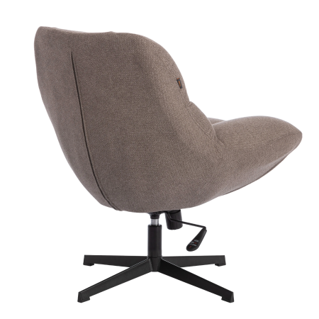 Кресло лаунж Relax/Релакс с пуфом светло-серый