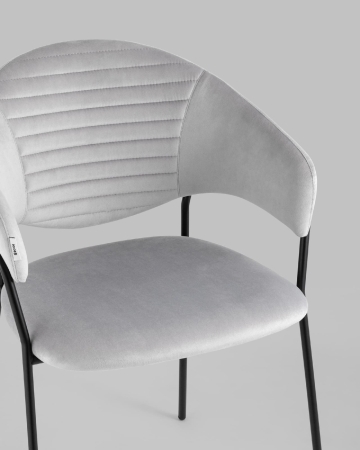 Стул Алексис велюр серый 2 шт.