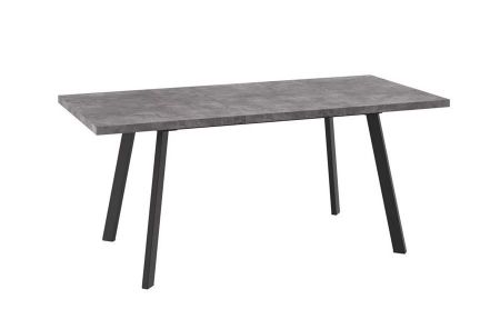 Стол раздвижной БОРГ-140(180)х85 дымчатая керамика, черный